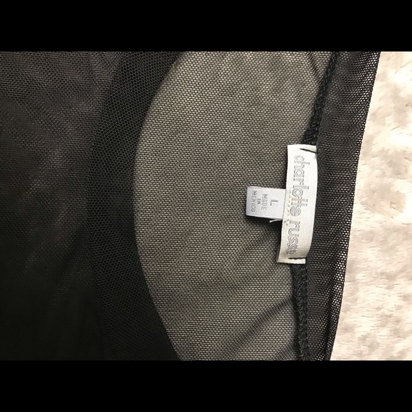 Charlotte Russe Sheer Mesh See Through Top - Picture 4 of 11